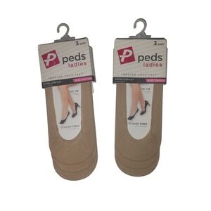 Women's Peds 6 Pair Extra Low-Cut Liner Gel Tab